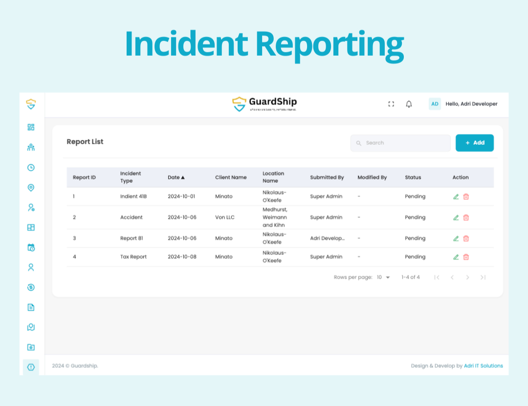 Streamline Incident Reporting with GuardShip